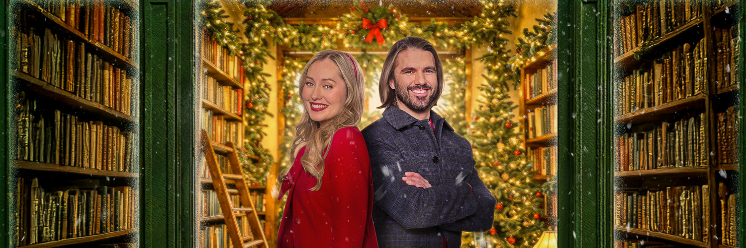 The Christmas Bookshop Background Image