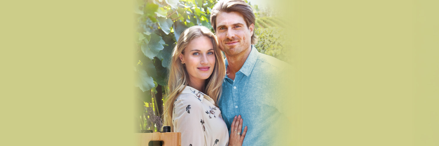 A Vineyard Romance Background Image